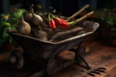 A Vibrant Bounty: A Journey through the Verdant Vegetable Gardenの素材