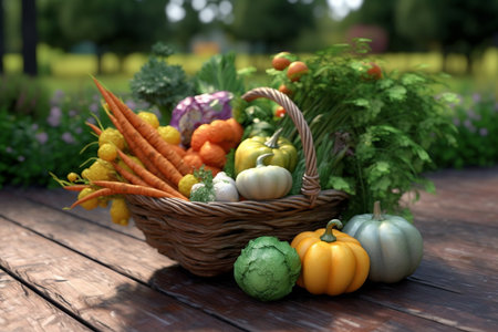 A Vibrant Bounty: A Journey through the Verdant Vegetable Gardenの素材