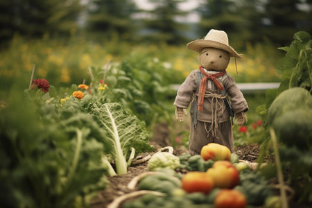 A Vibrant Bounty: A Journey through the Verdant Vegetable Gardenの素材
