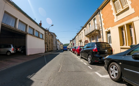 Perigueux, Dordogne, France May 31 2023: Navigating City Life: An Examination of Transport Systems and Traffic Circulationのeditorial素材