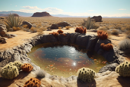 a Resilience Amidst the Sands: A Closer Look at the Desert Ecosystemの素材