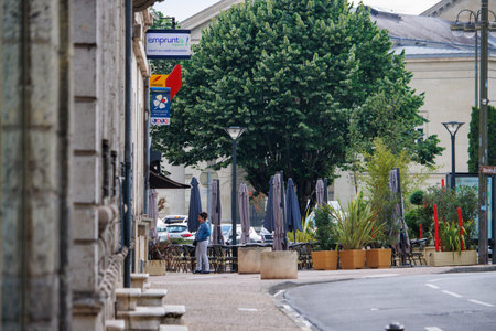 Perigueux, Dordogne, France June 03 2023: Captivating Urban Landscapes: The City Roads of Perigueuxのeditorial素材