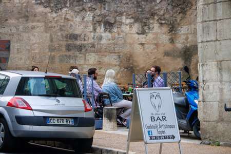 Perigueux, Dordogne, France June 03 2023: A Symphony of Flavors: The Restaurantのeditorial素材