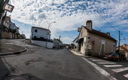 At Perigueux, Dordogne, France June 03 2023: Navigating City Life: An Examination of Transport Systems and Traffic Circulationのeditorial素材