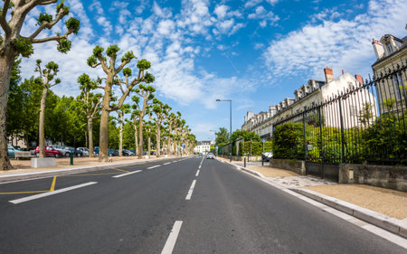 At Perigueux, Dordogne, France June 03 2023: Navigating City Life: An Examination of Transport Systems and Traffic Circulationのeditorial素材