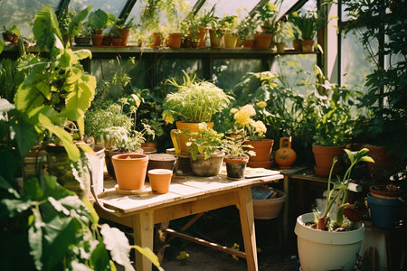 A Spectrum of Gardening: Tools, Plants, and Decor in Natural Harmonyの素材