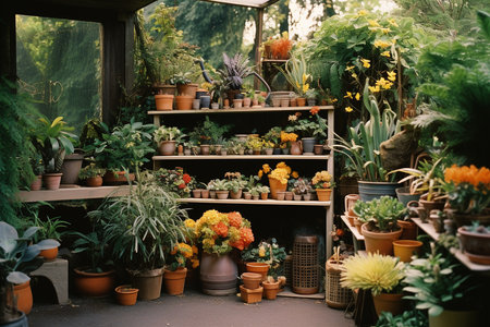 A Spectrum of Gardening: Tools, Plants, and Decor in Natural Harmonyの素材