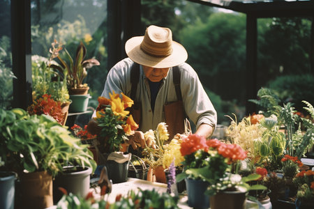 A Spectrum of Gardening: Tools, Plants, and Decor in Natural Harmonyの素材