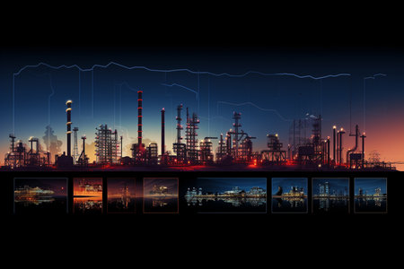 a Black Gold Chronicles: The Journey of Oil Production and Distributionの素材