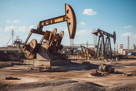 a Black Gold Chronicles: The Journey of Oil Production and Distributionの素材