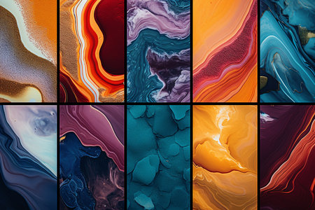 A Unleashing Imagination: The Vibrant Realm of Abstract Artの素材
