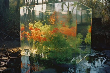 A Reality Distorted: A Surreal Journey Through Mirrors and Reflectionsの素材