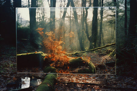 A Reality Distorted: A Surreal Journey Through Mirrors and Reflectionsの素材
