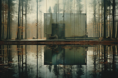 A Reality Distorted: A Surreal Journey Through Mirrors and Reflectionsの素材