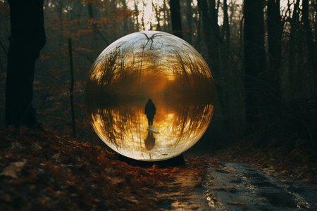 A Reality Distorted: A Surreal Journey Through Mirrors and Reflectionsの素材