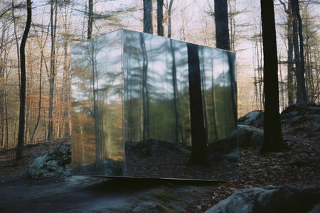 A Reality Distorted: A Surreal Journey Through Mirrors and Reflectionsの素材
