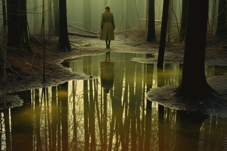 A Reality Distorted: A Surreal Journey Through Mirrors and Reflectionsの素材