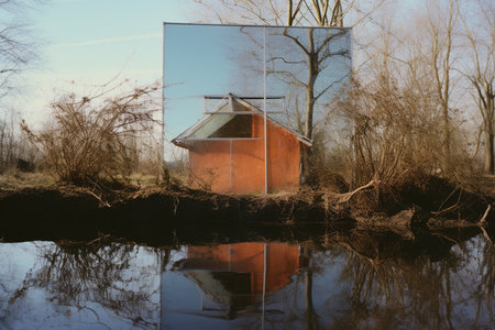 A Reality Distorted: A Surreal Journey Through Mirrors and Reflectionsの素材