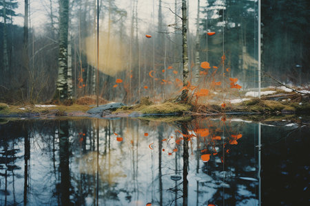A Reality Distorted: A Surreal Journey Through Mirrors and Reflectionsの素材