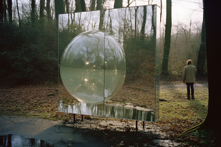A Reality Distorted: A Surreal Journey Through Mirrors and Reflectionsの素材