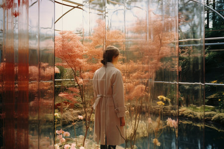 A Reality Distorted: A Surreal Journey Through Mirrors and Reflectionsの素材