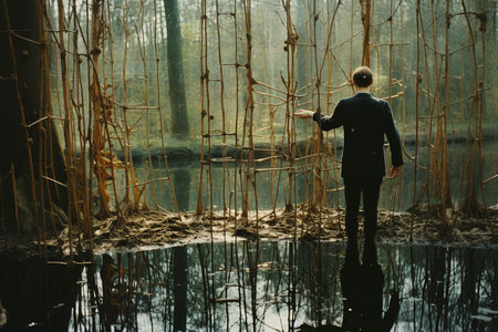 A Reality Distorted: A Surreal Journey Through Mirrors and Reflectionsの素材