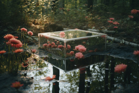 A Reality Distorted: A Surreal Journey Through Mirrors and Reflectionsの素材