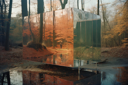 A Reality Distorted: A Surreal Journey Through Mirrors and Reflectionsの素材