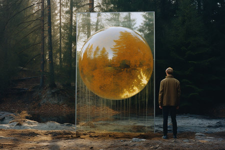A Reality Distorted: A Surreal Journey Through Mirrors and Reflectionsの素材