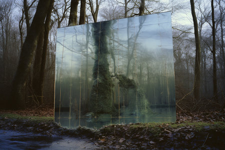 A Reality Distorted: A Surreal Journey Through Mirrors and Reflectionsの素材