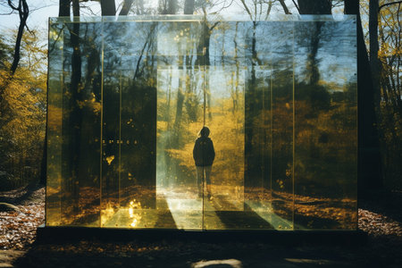 A Reality Distorted: A Surreal Journey Through Mirrors and Reflectionsの素材