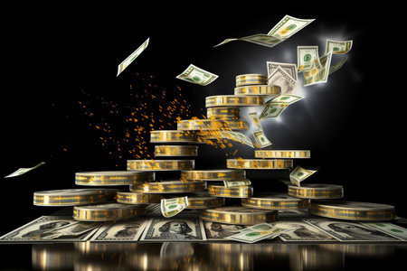A Currency Cascade: A Dynamic Representation of Stock Market Fluctuationsの素材
