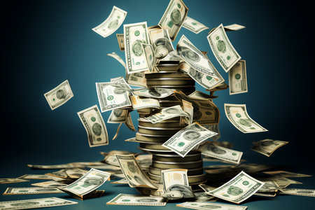 A Currency Cascade: A Dynamic Representation of Stock Market Fluctuationsの素材