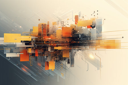 The Virtual Canvas: An Abstract Representation of Generative AIの素材