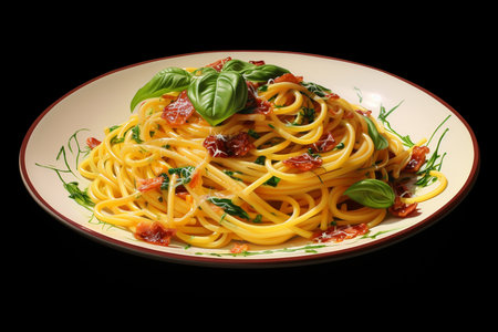 An Photorealistic Food: Tempting Spaghetti Carbonaraの素材
