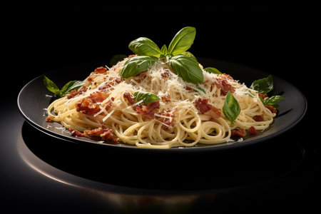 An Photorealistic Food: Tempting Spaghetti Carbonaraの素材