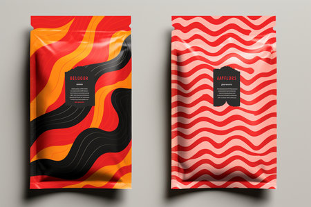 An Art Deco Food: Decorative Packaging for Dried Beef with Geometric Patternsの素材