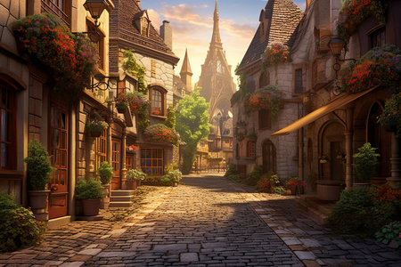 Charming European Villageの素材