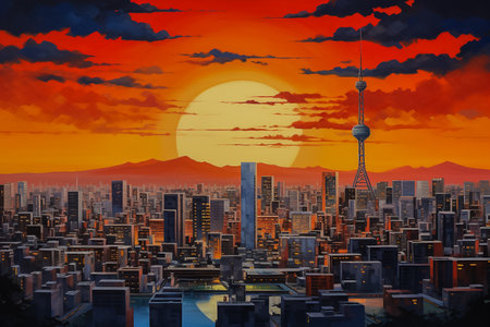 Tokyo's Vibrant Urban Lifeの素材