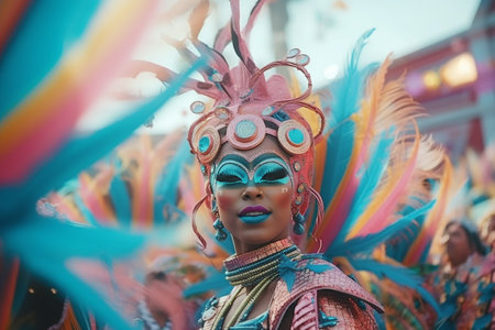 Carnival Performer in Costumeの素材