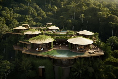 Eco-Friendly Resort in Tropical Rainforestの素材