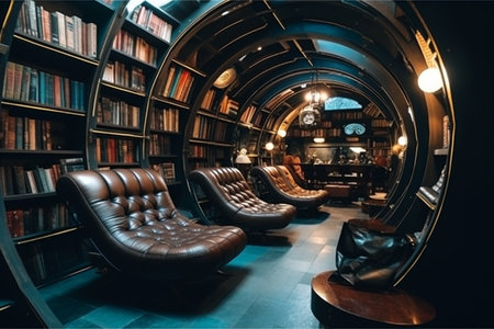 Luxurious Circular Libraryの素材