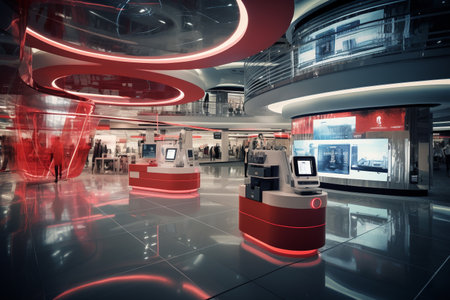 Futuristic Retail Technology Storeの素材