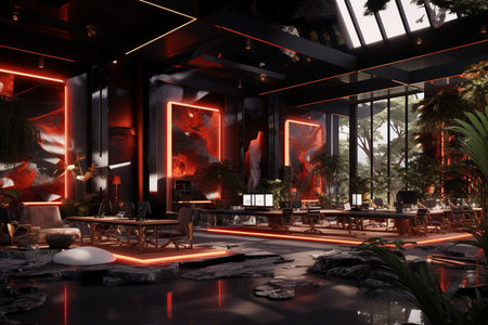 Futuristic Cyberpunk Greenhouseの素材