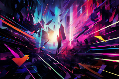 Explosion of Digital Art Conceptの素材