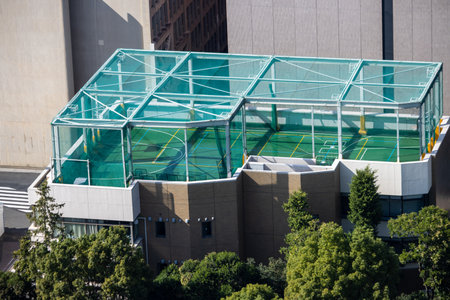 Tokyo, Japan, November 2, 2023: Unique architecture of Tokyo International Forum building