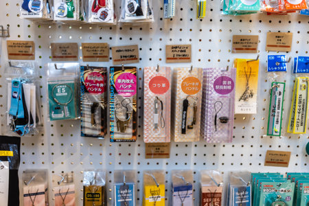 Tokyo, Japan, November 3, 2023: Various Train-Themed Souvenirs on Display at Railway Museumのeditorial素材