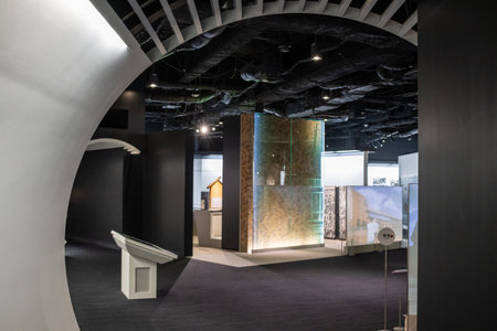 Tokyo, Japan, November 3, 2023: Interior of the Railway Museum with Exhibit Displaysのeditorial素材