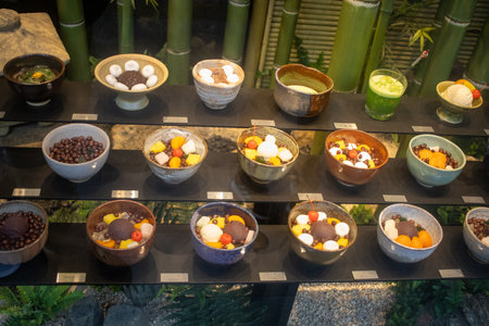 Tokyo, Japan, November 5, 2023: Assorted Japanese Desserts on Display
