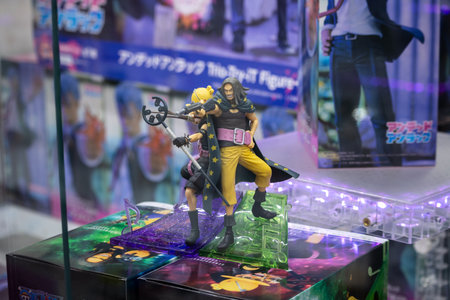 Tokyo, Japan, November 6 2023: Anime Action Figures Displayed at a Storeのeditorial素材